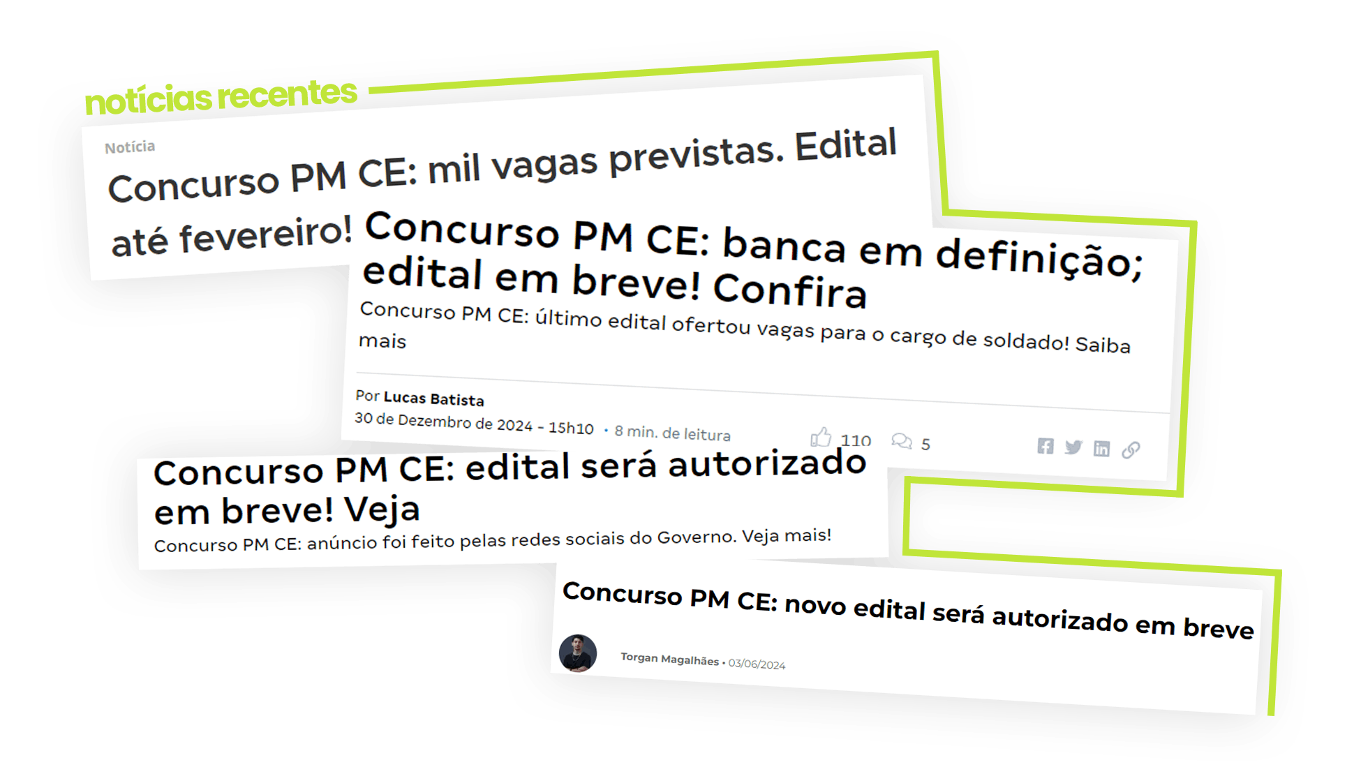 Notícias recentes